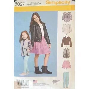 Simplicity Girl's Pattern 8027 NEW sz 3-6